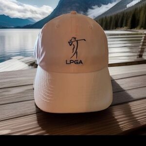 White LPGA Baseball Golf Cap Hat